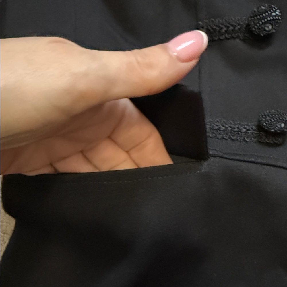 Chico's Black Ruffled Blazer - Picture 8 of 12